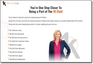 The 1K Club Website Screenshot