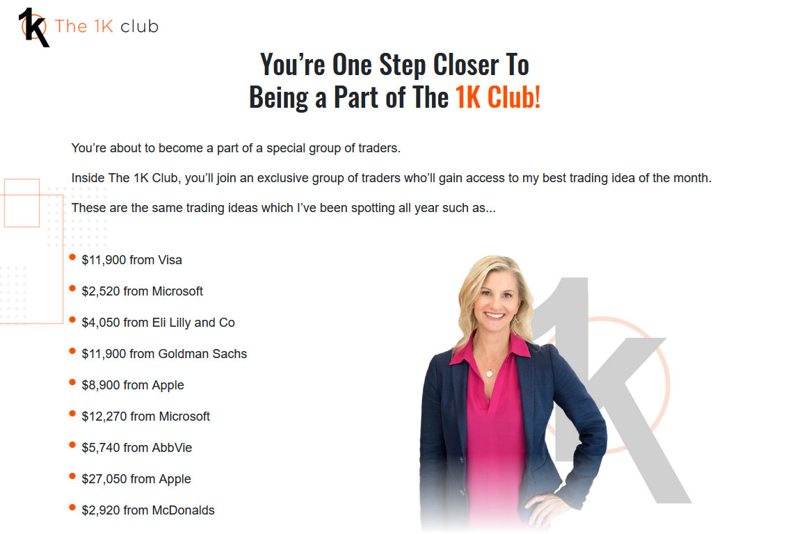 The 1K Club Website Screenshot