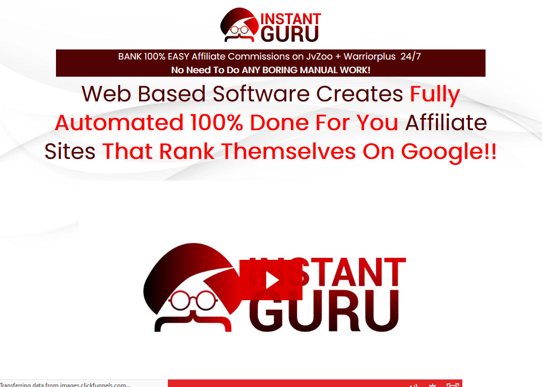 Instant Guru Website Screenshot