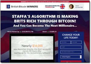 British Bitcoin Winners Website Screenshot