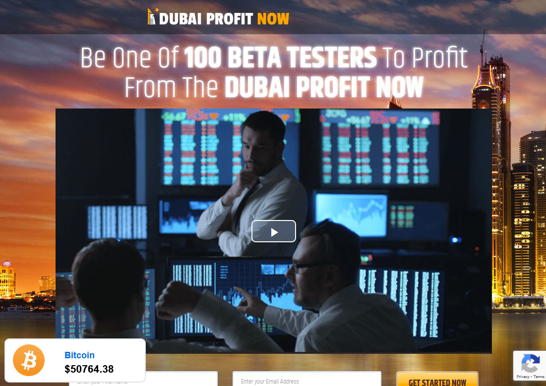 Dubai Profit Now Website Screenshot