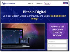 Bitcoin Digital Website Screenshot