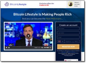 Bitcoin Lifestyle App Website Screenshot