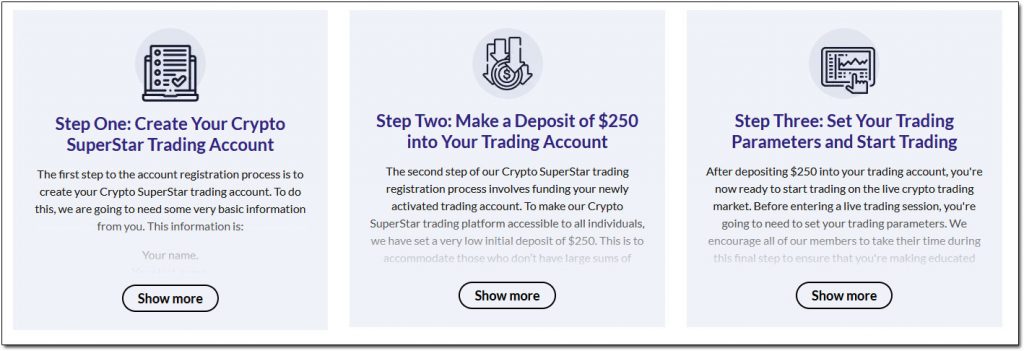 Crypto Superstar Steps