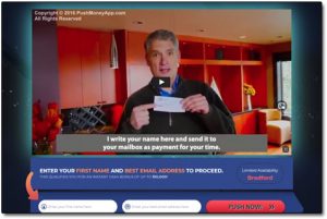 Push Money App Website Screenshot