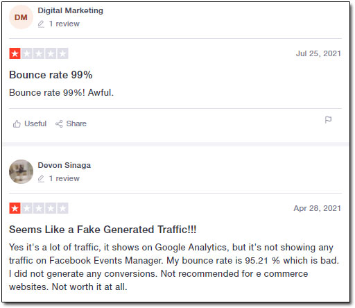 Simple Traffic Negative Reviews