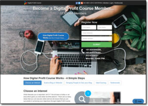Digital Profit Course Website Screenshot