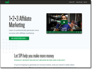 123 Affiliate Marketing Website Screenshot