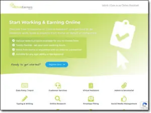 Click Earners Website Screenshot