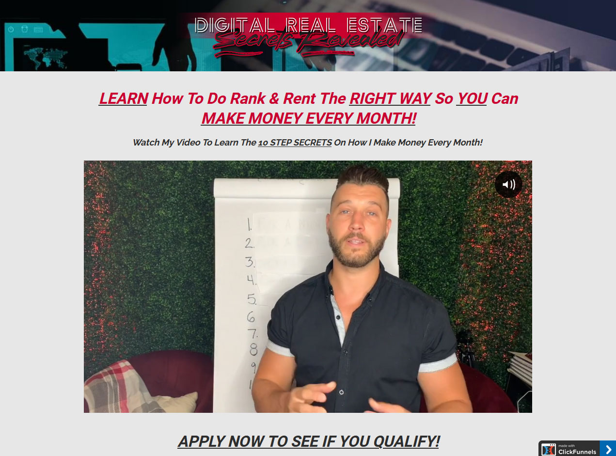 Digital Real Estate Website Screenshot