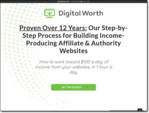 Digital Worth Academy Website Screenshot