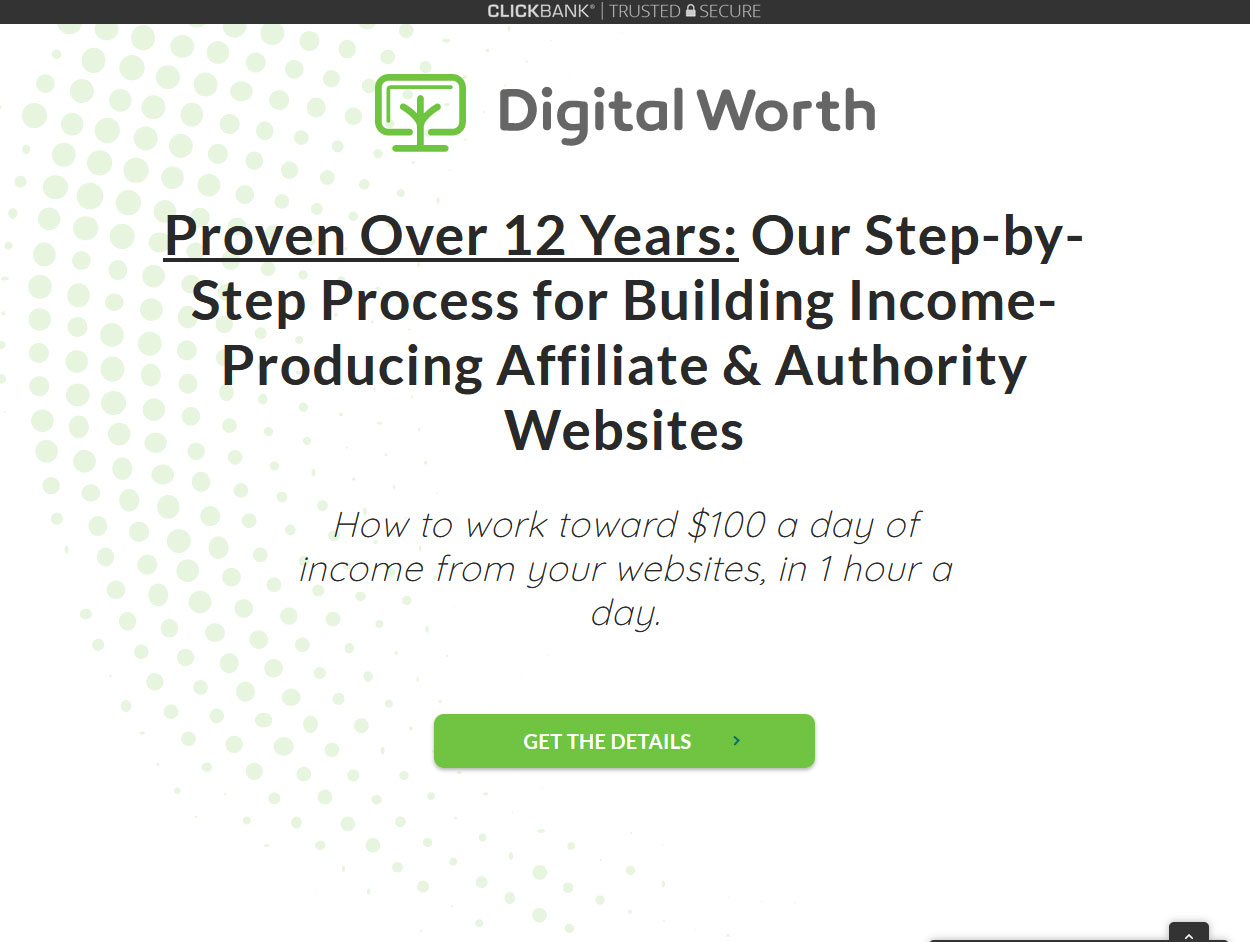 Digital Worth Academy Website Screenshot