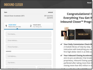 Inbound Closer Website Screenshot