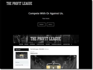 The Profit League Website Screenshot