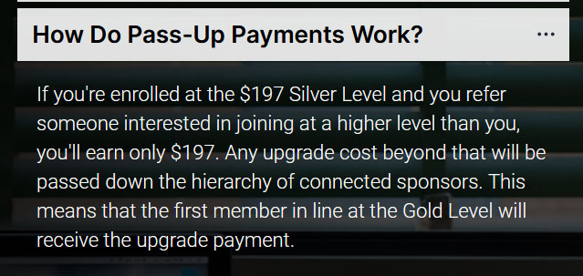 Pass Up Payments Explained